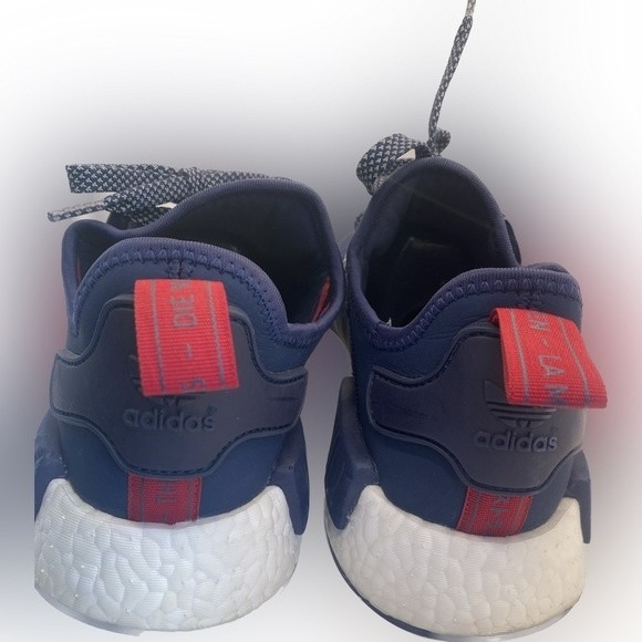 Adidas Boost NMD R1 Collegiate Navy "The Brand with the 3 Stripes" Size 8.5 RARE - Picture 3 of 8